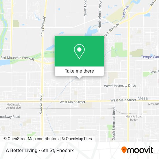 A Better Living - 6th St map