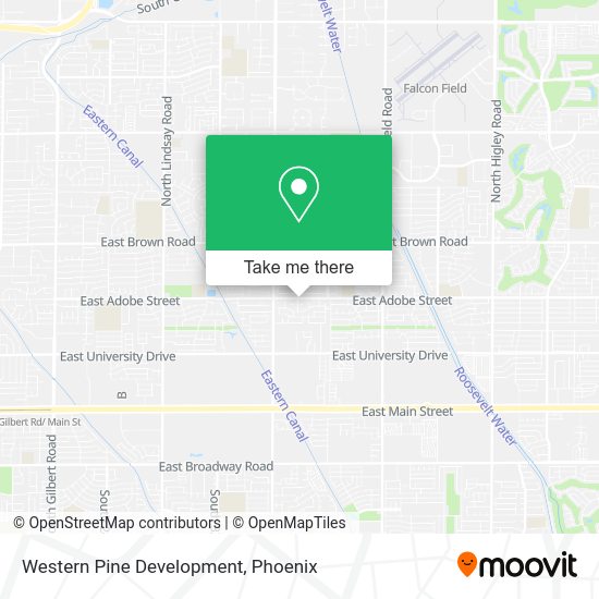 Western Pine Development map