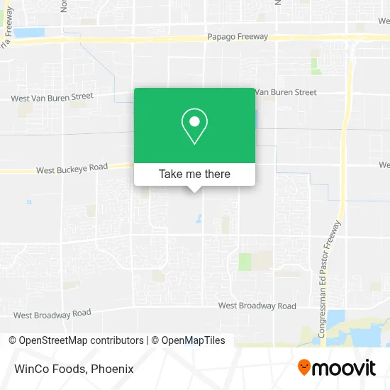 WinCo Foods map