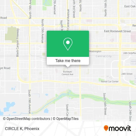 CIRCLE K map
