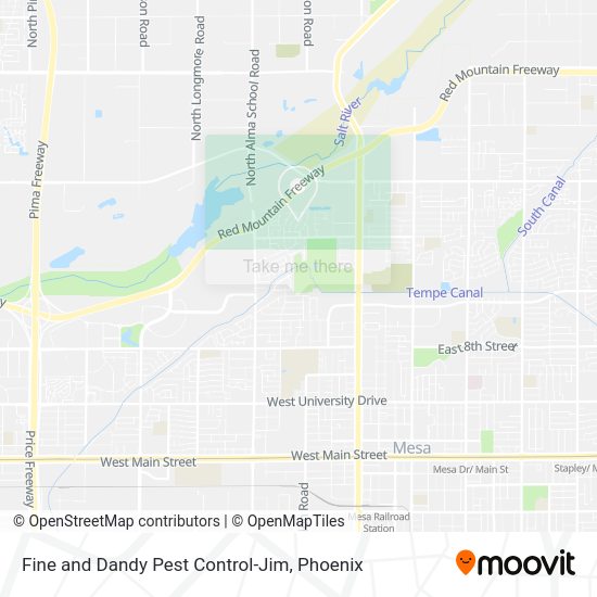Fine and Dandy Pest Control-Jim map