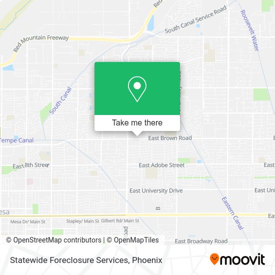 Statewide Foreclosure Services map