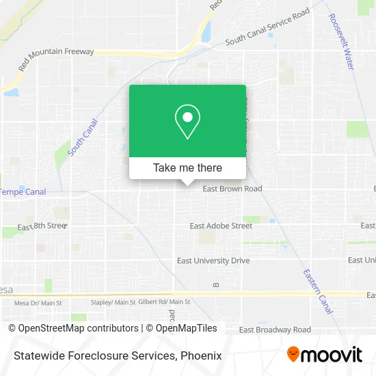 Statewide Foreclosure Services map