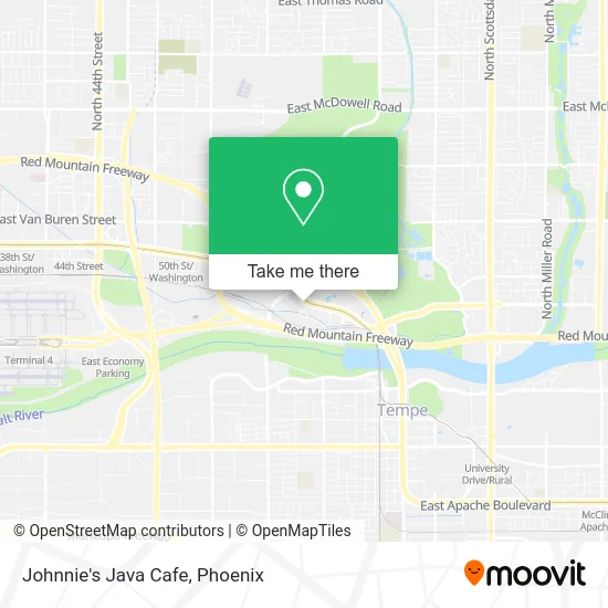 Johnnie's Java Cafe map