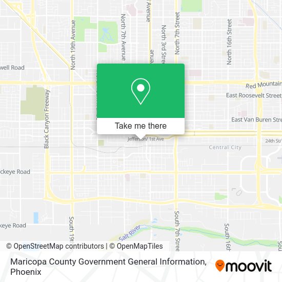 Maricopa County Government General Information map