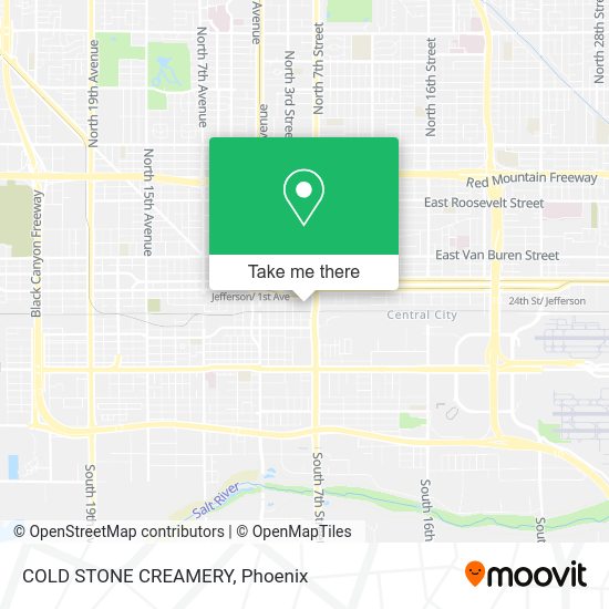Mapa de COLD STONE CREAMERY