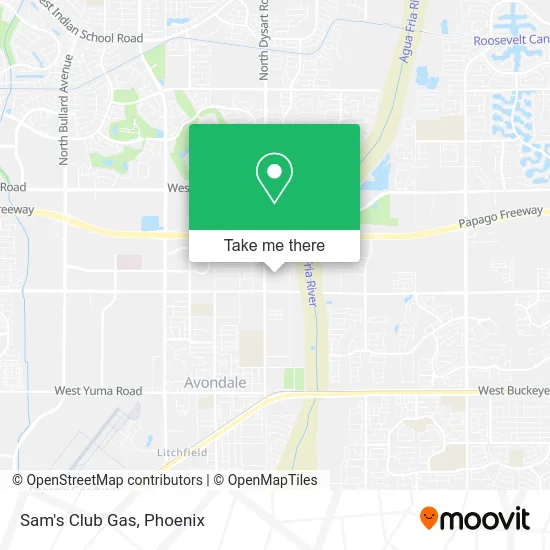 Sam's Club Gas map