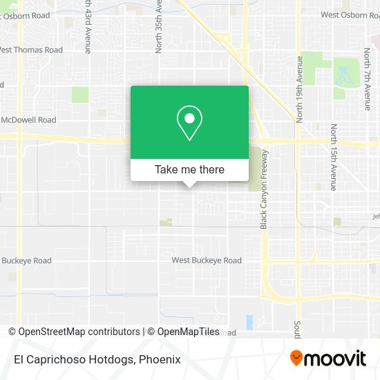 Mapa de El Caprichoso Hotdogs