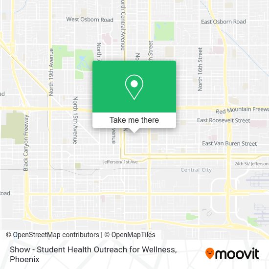 Mapa de Show - Student Health Outreach for Wellness