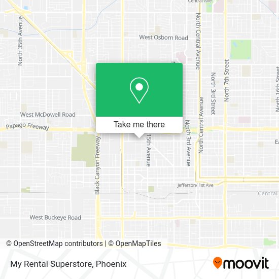 Mapa de My Rental Superstore