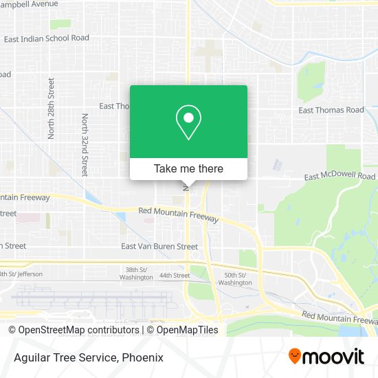 Aguilar Tree Service map