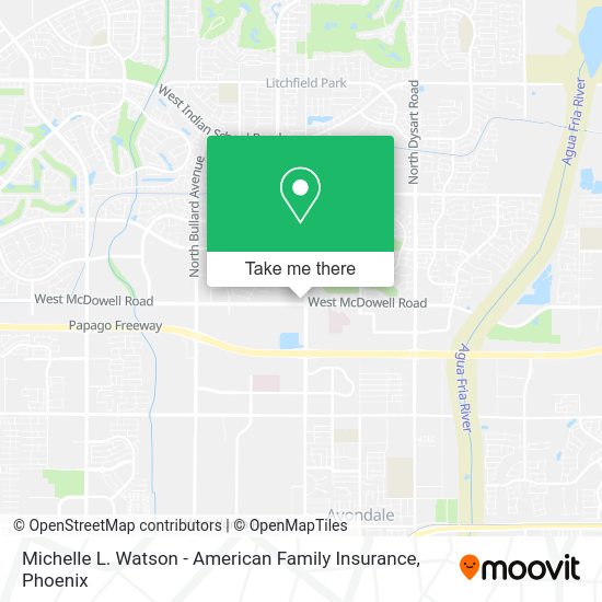 Mapa de Michelle L. Watson - American Family Insurance