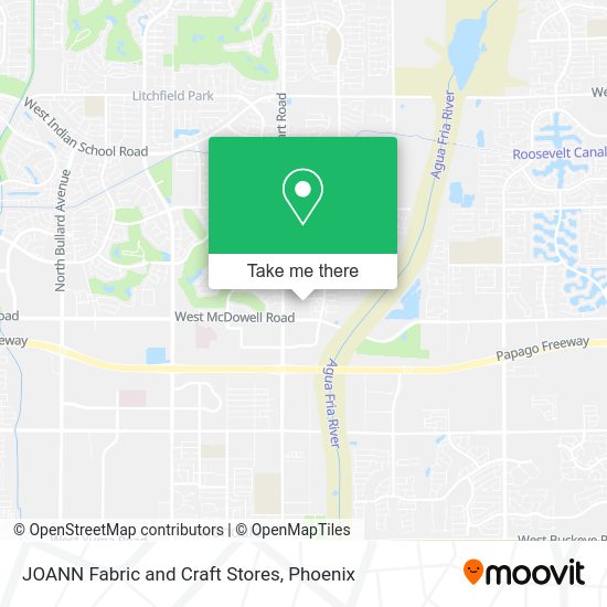Mapa de JOANN Fabric and Craft Stores