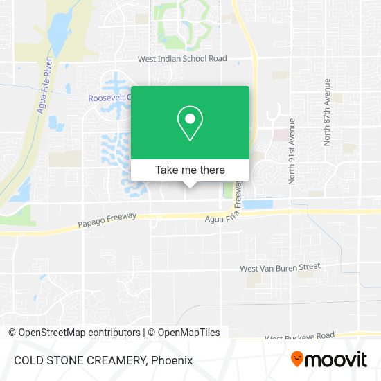 Mapa de COLD STONE CREAMERY