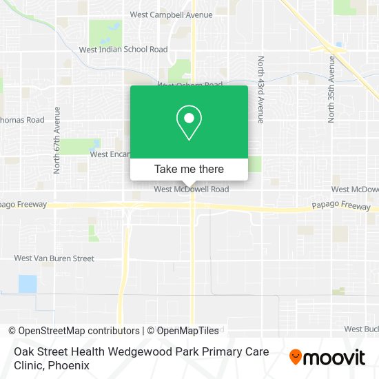 Oak Street Health Wedgewood Park Primary Care Clinic map