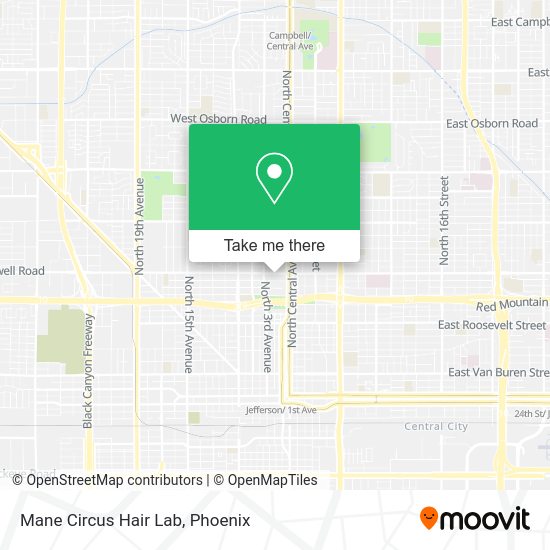 Mapa de Mane Circus Hair Lab