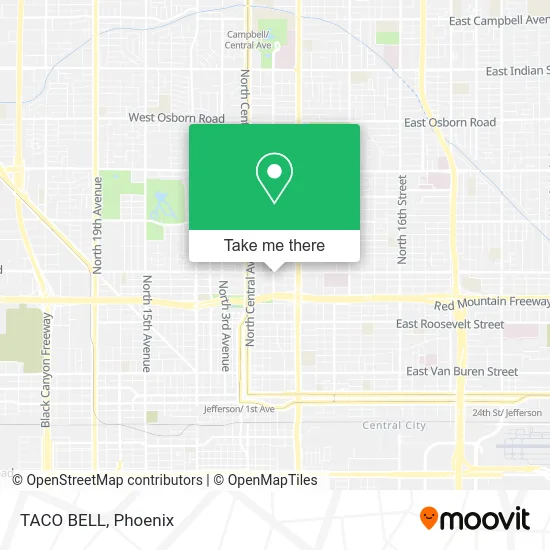 TACO BELL map