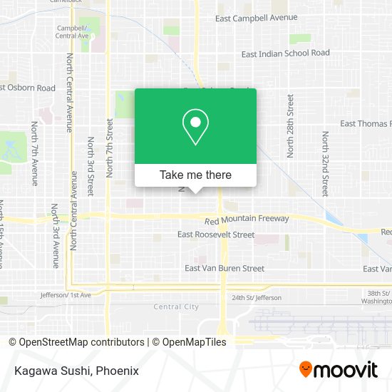 Mapa de Kagawa Sushi