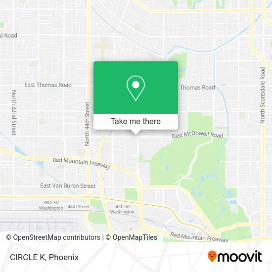 CIRCLE K map