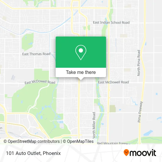 101 Auto Outlet map