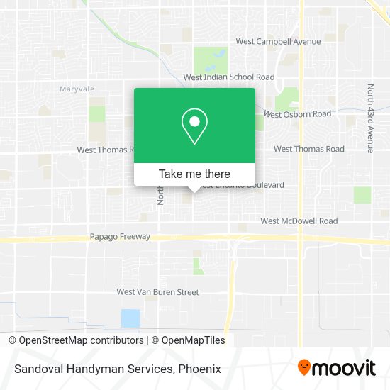 Sandoval Handyman Services map