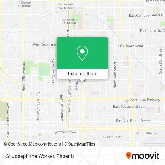 St Joseph the Worker map