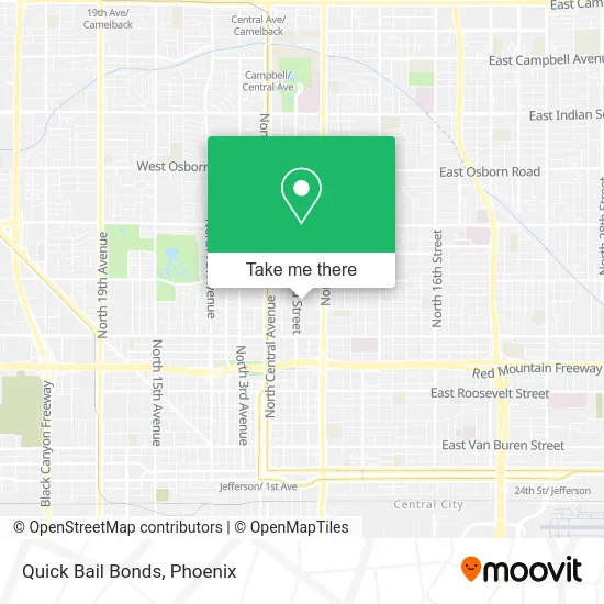 Quick Bail Bonds map