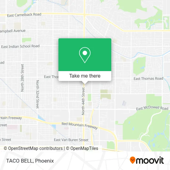 TACO BELL map