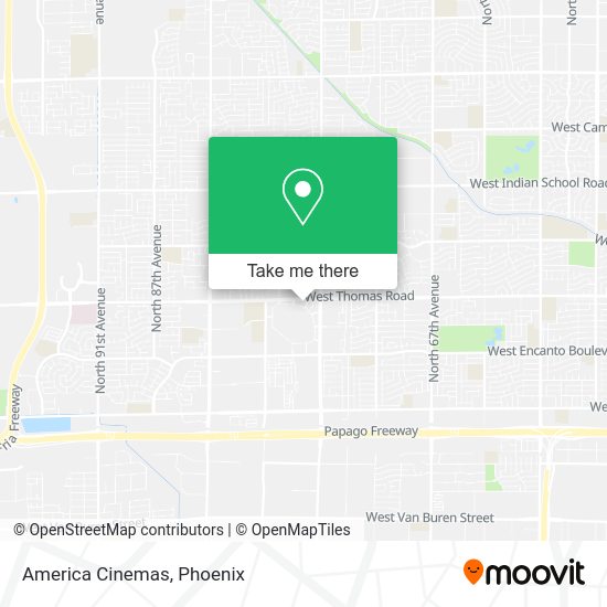 Mapa de America Cinemas