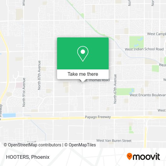 HOOTERS map