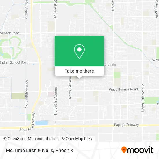 Me Time Lash & Nails map