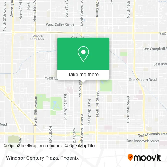 Windsor Century Plaza map