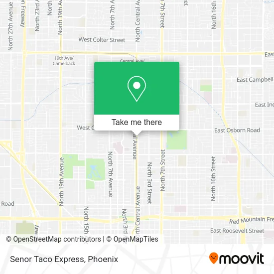 Mapa de Senor Taco Express