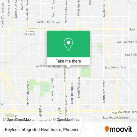 Bayless Integrated Healthcare map