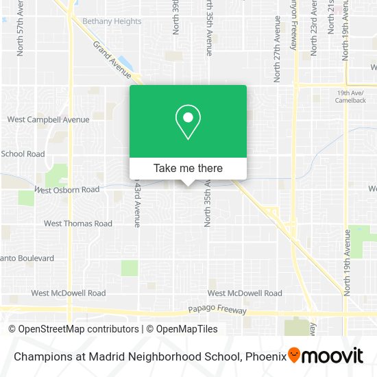 Champions at Madrid Neighborhood School map