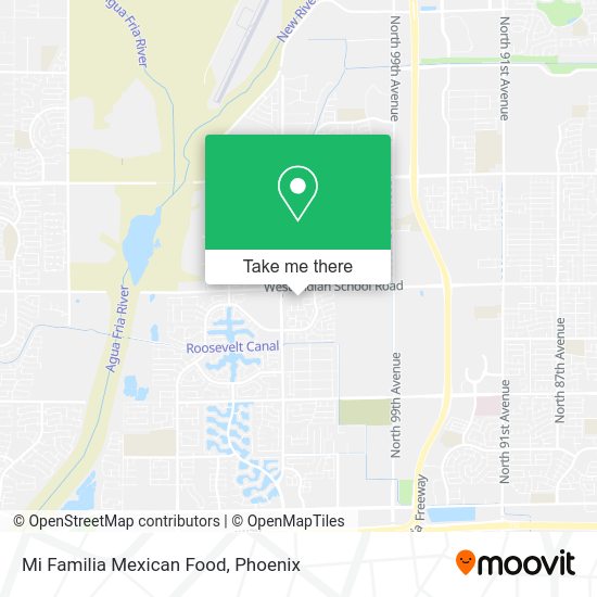Mapa de Mi Familia Mexican Food