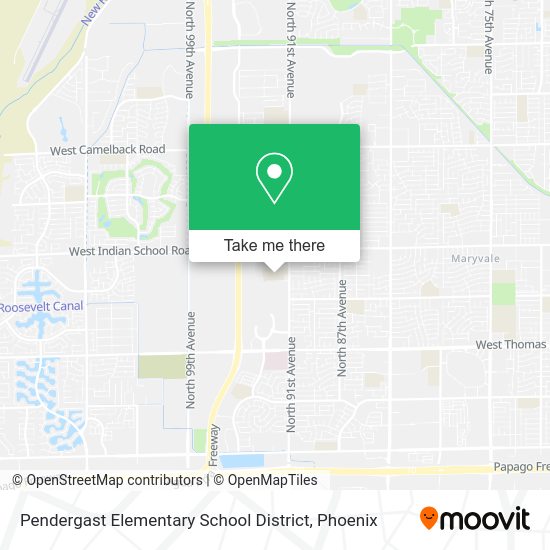Pendergast Elementary School District map