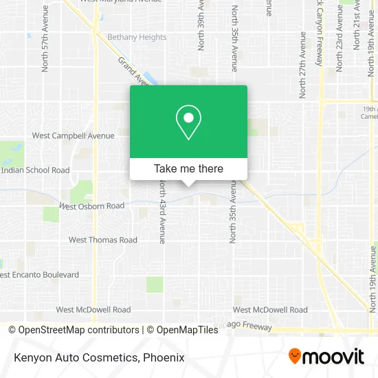Kenyon Auto Cosmetics map
