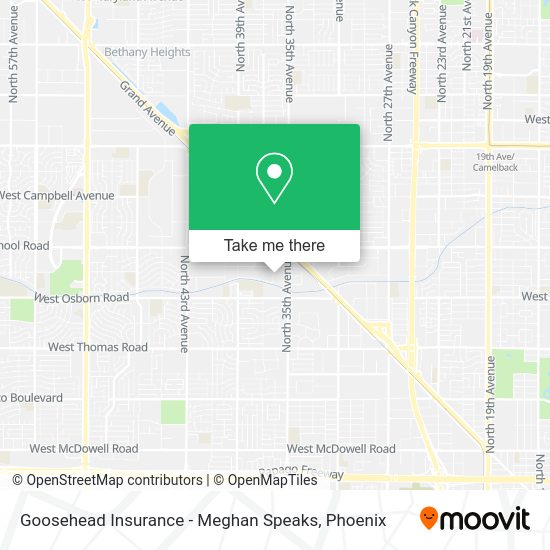 Goosehead Insurance - Meghan Speaks map