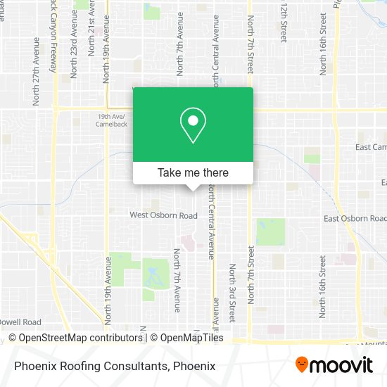 Mapa de Phoenix Roofing Consultants