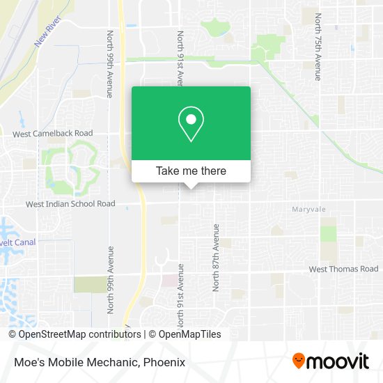 Mapa de Moe's Mobile Mechanic