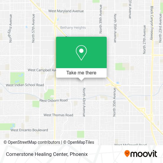 Cornerstone Healing Center map