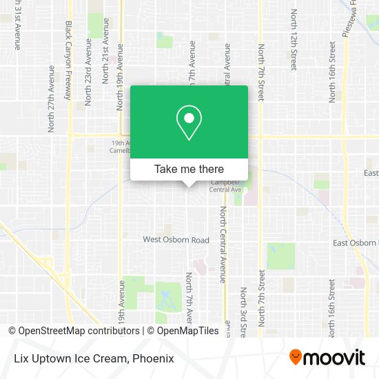 Lix Uptown Ice Cream map