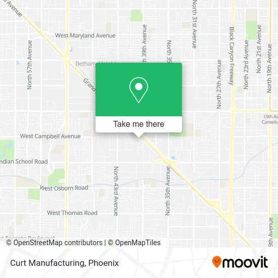 Curt Manufacturing map