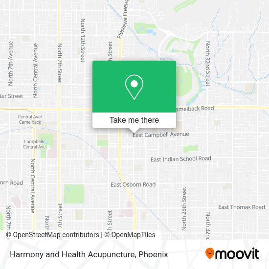Mapa de Harmony and Health Acupuncture