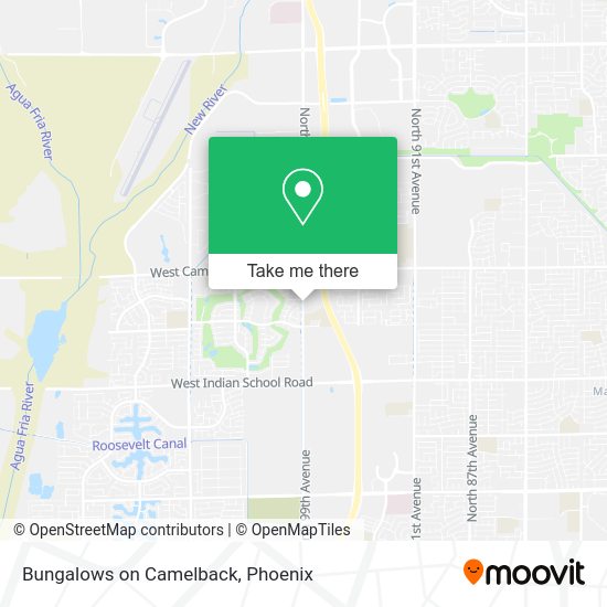 Bungalows on Camelback map