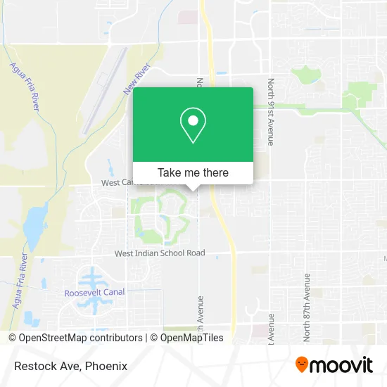 Restock Ave map