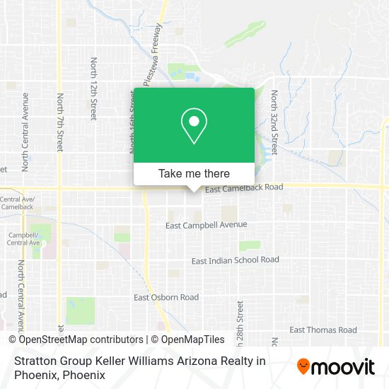 Mapa de Stratton Group Keller Williams Arizona Realty in Phoenix