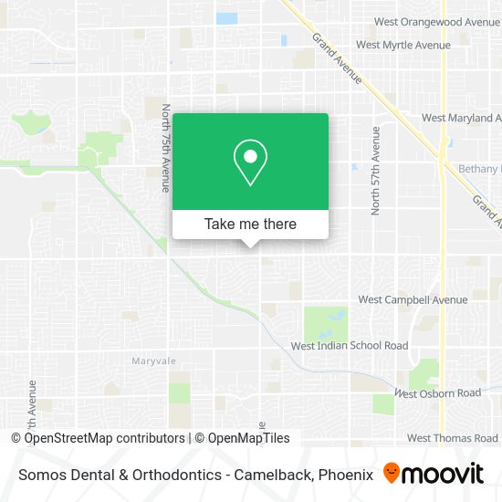 Somos Dental & Orthodontics - Camelback map