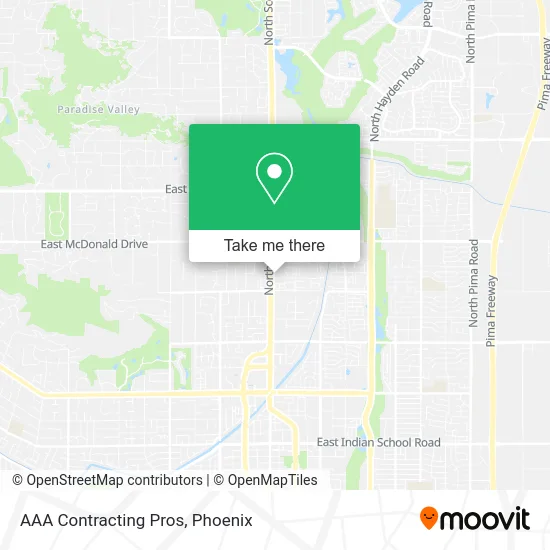 AAA Contracting Pros map